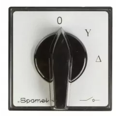 Łącznik krzywkowy gwiazda-trójkąt 3P 63A do zabudowy ŁK63-4.831P03 IP65 SPAMEL