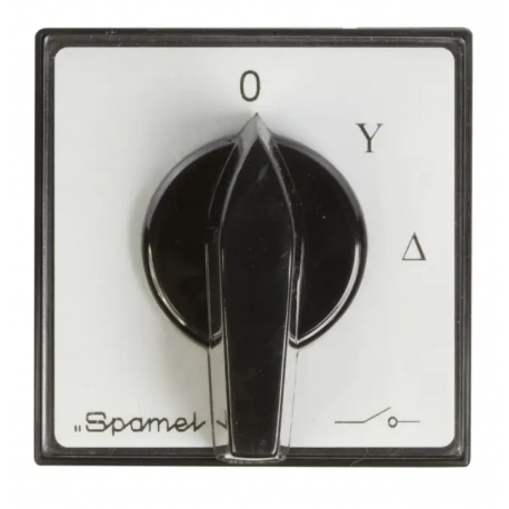 Łącznik krzywkowy gwiazda-trójkąt 3P 63A do zabudowy ŁK63-4.831P03 IP65 SPAMEL