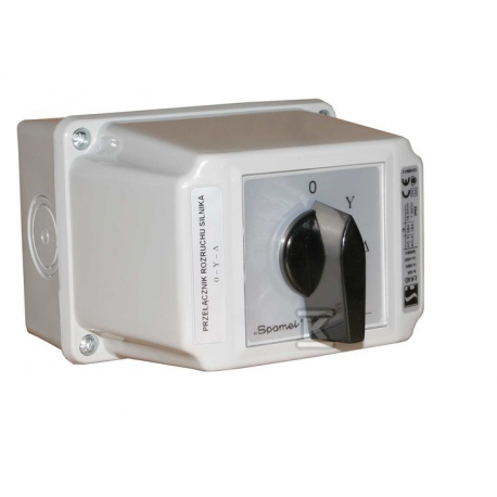 Łącznik krzywkowy rozruchowy w obudowie ŁK63A  IP65 Spamel