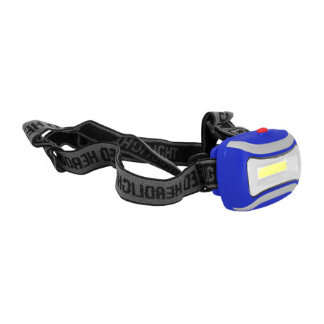 Latarka czołowa TS-1860 niebieska COB LED 2W 3xAAA TIROSS