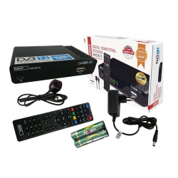 Tuner dekoder DVB-T/T2 H.265 HEVC EM190-S Emos