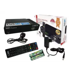 Tuner dekoder DVB-T/T2 H.265 HEVC EM190-S Emos