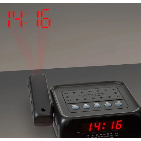 Radiobudzik z projektorem 1120 czarny Adler
