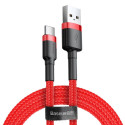 Kabel USB/USB-C 2m czerwony CATKLF-C09 Baseus-7873