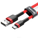 Kabel USB/USB-C 2m czerwony CATKLF-C09 Baseus-7873