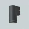 BERTA-N mat black GU10 35W garden wall lamp Vitalux