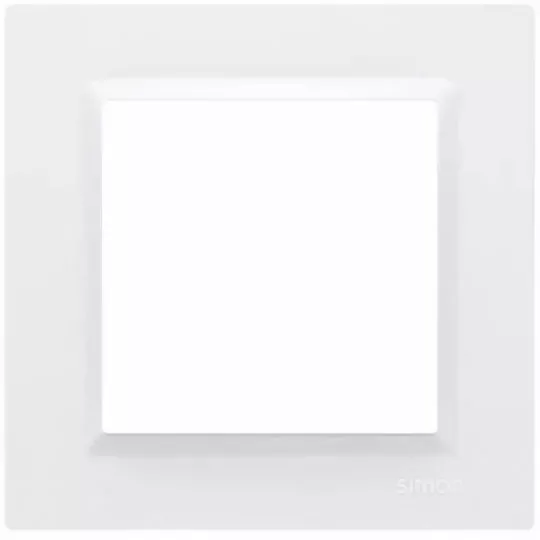 Simon10 1-way frame CR1/11 white SIMON