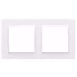 Simon10 Ramka 2-krotna CR2/11 biała SIMON