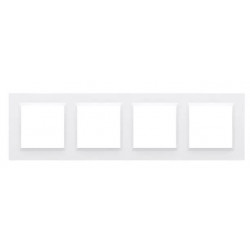Simon10 Ramka 4-krotna CR4/11 biała SIMON