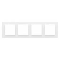 Simon10 Ramka 4-krotna CR4/11 biała SIMON