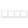 Simon10 4gang frame CR4/11 white SIMON