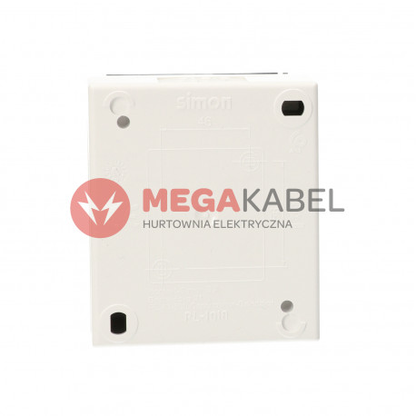 Aquarius Gniazdo 1-krotne z uziemieniem  klawisz AQGZ1/11a biały SIMON