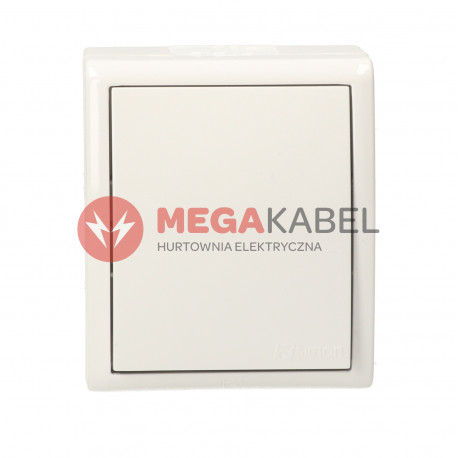 Aquarius Łącznik jednobiegunowy bryzgoszczelny IP54 AQW1/11 biały SIMON