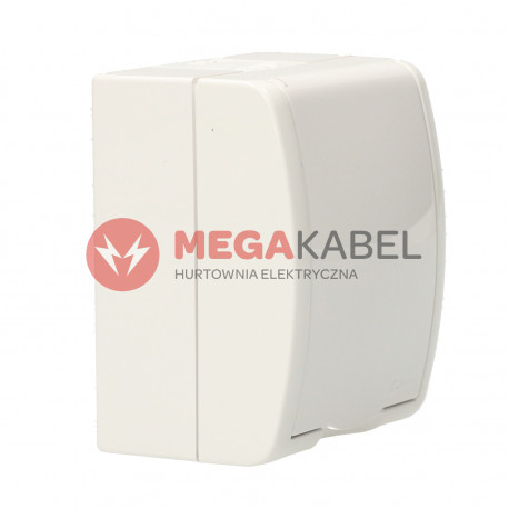 Aquarius Gniazdo 1-krotne z uziemieniem  AQGZ1/11 biały SIMON