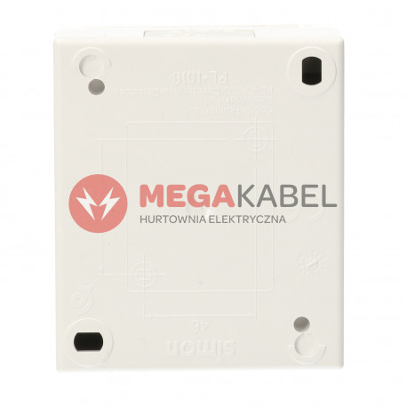 Aquarius Gniazdo 1-krotne z uziemieniem  AQGZ1/11 biały SIMON