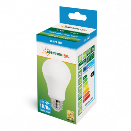 LED bulb GLS E-27 11,5W b.cold 6500K Spectrum
