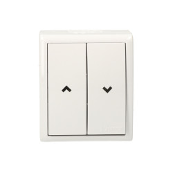 Aquarius Przycisk żaluzjowy hermetyczne 2-bieg AQZ1/11 biały SIMON