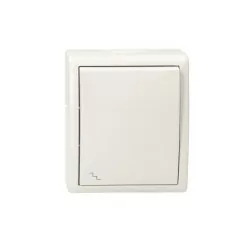 Aquarius łącznik schodowy bryzgoszczelny IP54 AQW6/11 biały SIMON