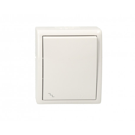 Aquarius łącznik schodowy bryzgoszczelny IP54 AQW6/11 biały SIMON