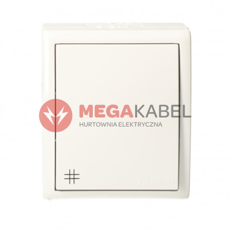 Aquarius łącznik krzyżowy bryzgoszczelny IP54 AQW7/11 biały SIMON