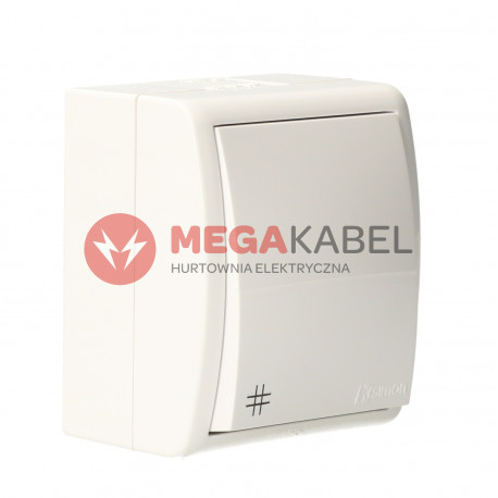 Aquarius łącznik krzyżowy bryzgoszczelny IP54 AQW7/11 biały SIMON