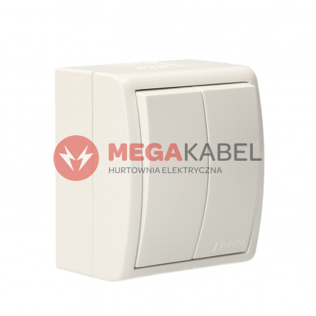 Aquarius łącznik świecznik bryzgoszczelny z podświetleniem AQW5L/11 biały SIMON