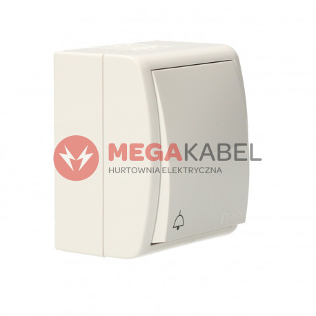 Aquarius Przycisk Dzwonek z podświetleniem AQD1L/11 biały SIMON