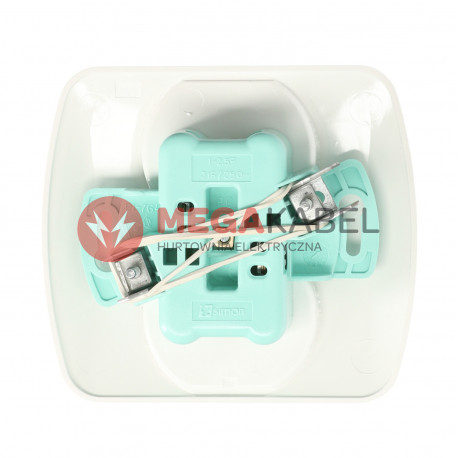 Akord Gniazdo 2-krotne z uziemieniem AGZ2/11 biały SIMON
