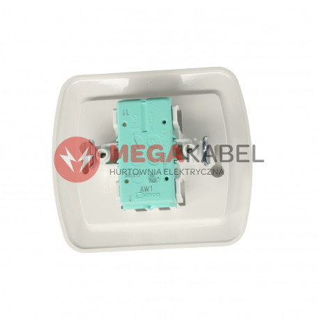 Akord Łącznik pojedynczy AW1/11 biały SIMON