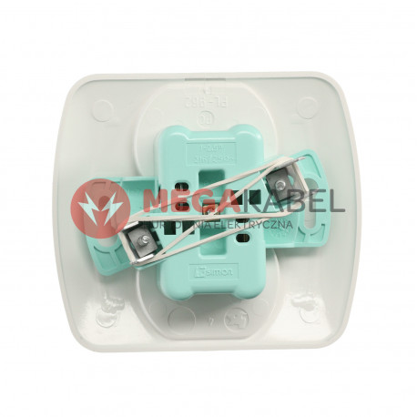 Akord Gniazdo 2-krotne bez uziemienia AG2/11 biały SIMON