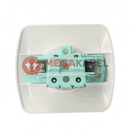 Akord gniazdo 1-krotne bez uziemienia AG1e/11 biały SIMON