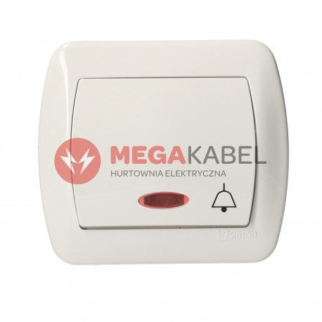 Akord łącznik dzwonek podświetlany AD1L/11 biały SIMON