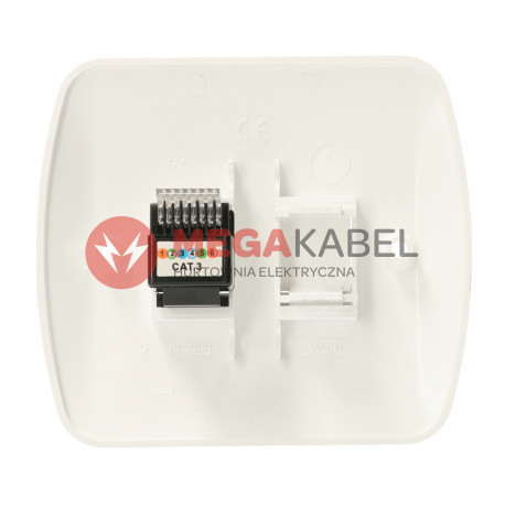 Akord Gniazdo Telefonioczne 1-krotne RJ12 AT1/11 biały SIMON