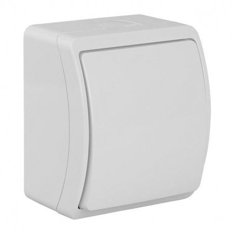 Koala łącznik jednobiegunowy natynkowy IP44 biały