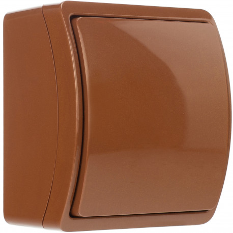 Koala łącznik jednobiegunowy natynkowy IP44 brązowy