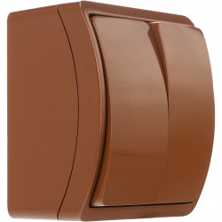 Koala łącznik świecznikowy natynkowy IP44 brązowy 152-02