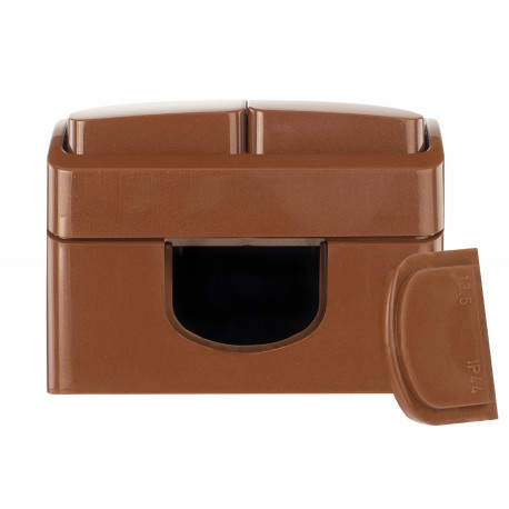 Koala łącznik świecznikowy natynkowy IP44 brązowy 152-02