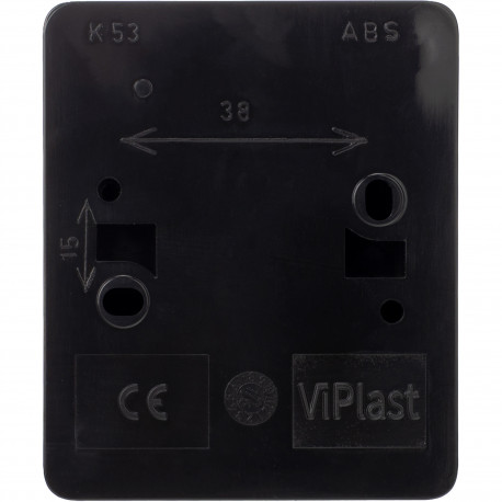 Koala łącznik świecznikowy natynkowy IP44 czarny 152-05