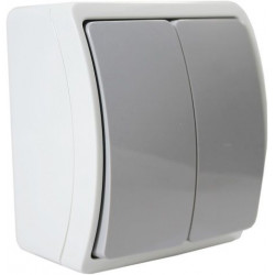 Koala łącznik świecznikowy natynkow IP44 popiel 152-08