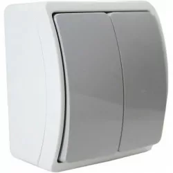 Koala łącznik świecznikowy natynkow IP44 popiel 152-08