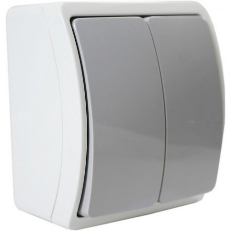 Koala łącznik świecznikowy natynkow IP44 popiel 152-08