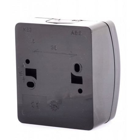 Koala łącznik schodowy natynkowy IP44 czarny 153-05