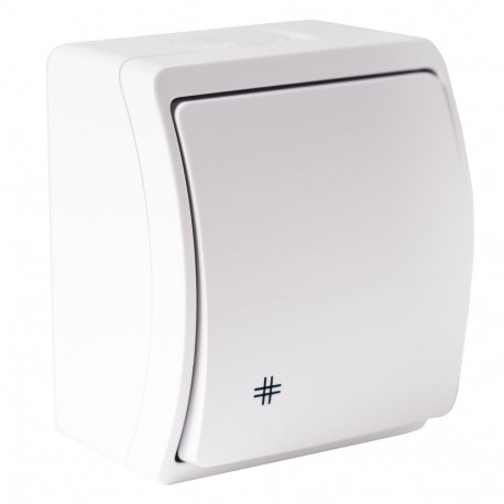 Koala łącznik krzyżowy natynkowy IP44 biały 154-01