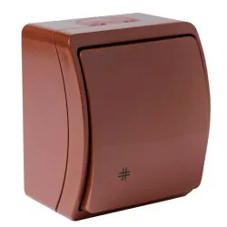 Koala łącznik krzyżowy natynkowy IP44 brązowy 154-02