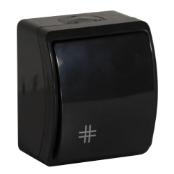 Koala łącznik krzyżowy n/t IP44 czarny 154-05