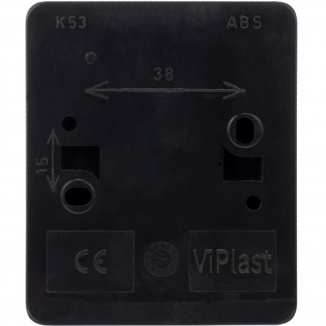 Koala łącznik dzwonek natynkowy IP44 czarny 155-05