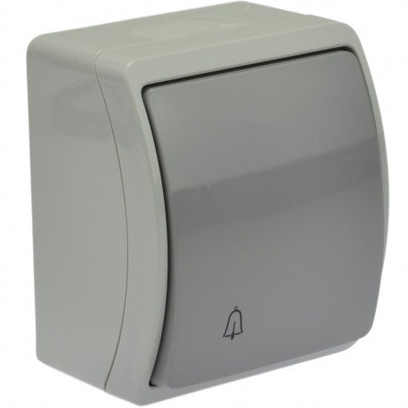 Koala łącznik dzwonek natynkowy IP44 popiel 155-08