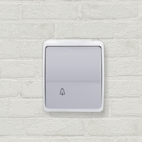 Koala łącznik dzwonek natynkowy IP44 popiel 155-08