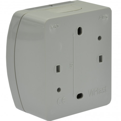 Koala gniazdo pojedyńcze 2P+Z natynkowe popiel z klapką 161-08