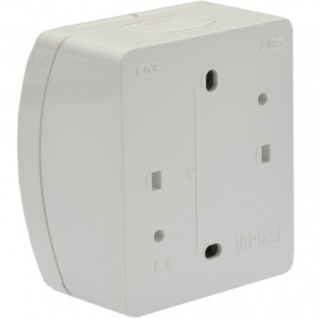 Koala gniazdo pojededyńcze P+Z natynkowe białe z klapką 161-51